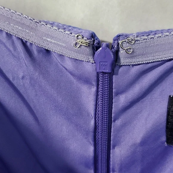 NWOT Alyce Paris Strapless Prom Dress Gown Iridescent Purple Size 2 Bridesmaid - Picture 10 of 10